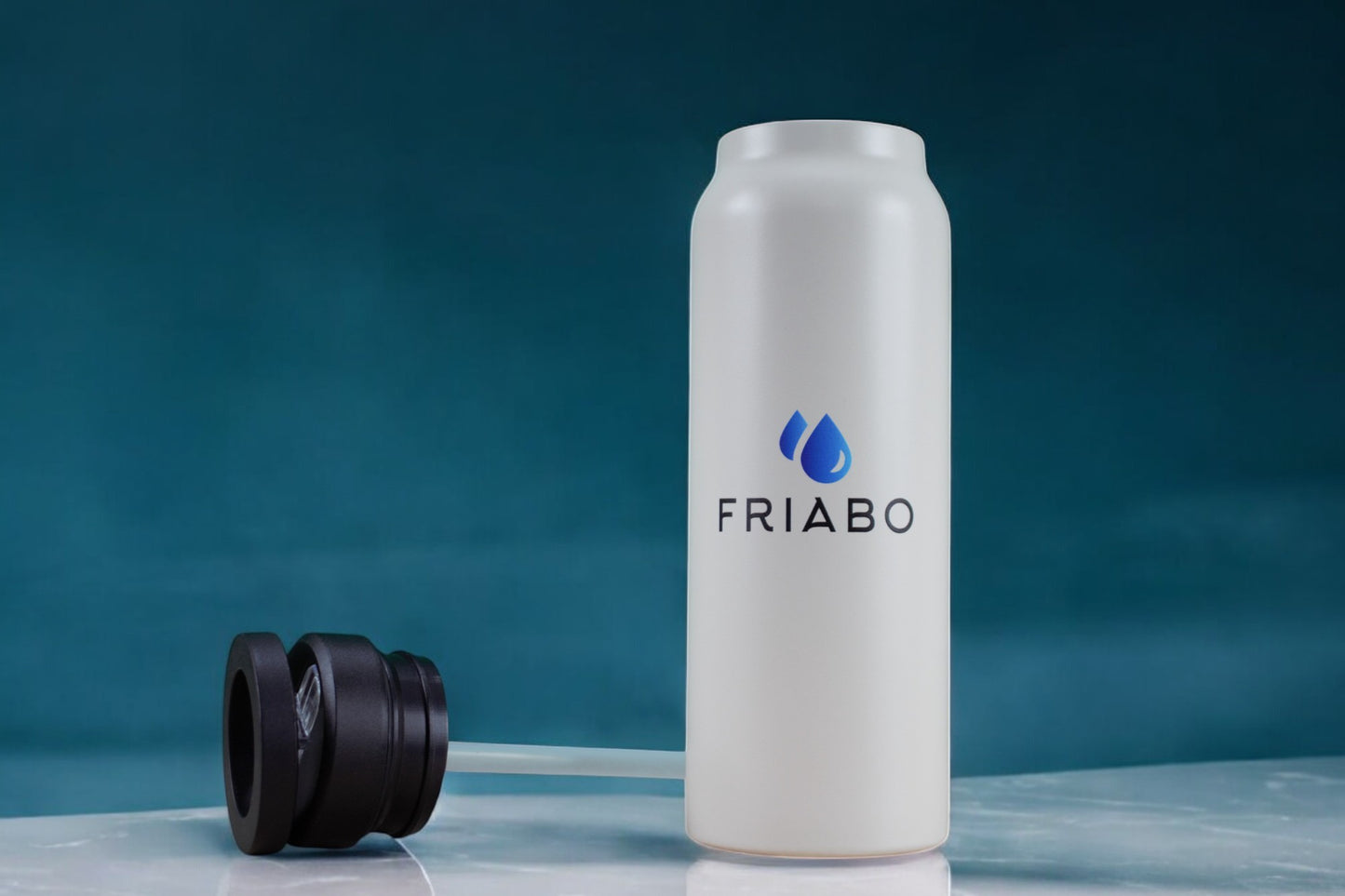 Friabo: Isolierte Edelstahlflasche mit Magnet-Handyhalterung (710 ml)